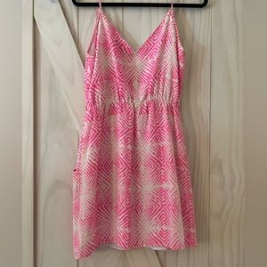 Amanda Uprichard silk Pink Geometric dress